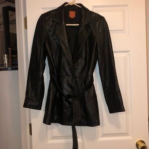 Black trench coat